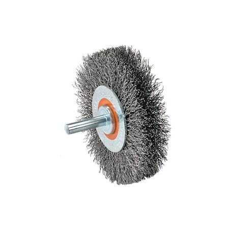 Walter Surface Technologies 3 x 1/4 in.  Mounted Wheel Brush 13C123